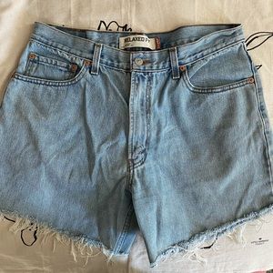 Levi’s 550 Denim Cut Off High Waist Jean Shorts